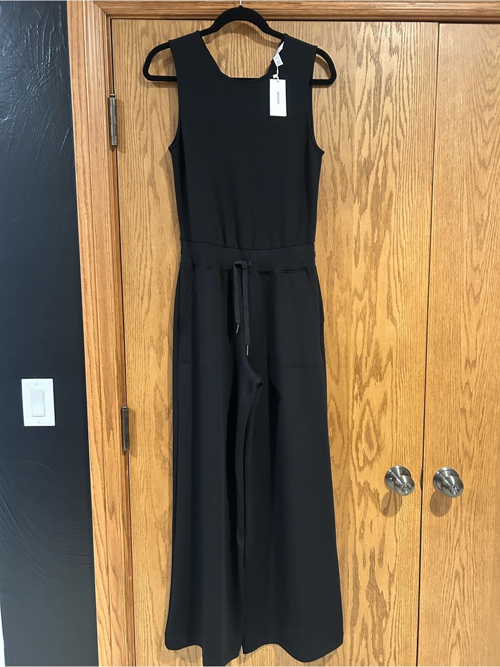 SPANX Black Sleeveless Jumpsuit Top with Tag